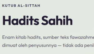 Hadith class — Sahih al-Bukhari and Sahih Muslim