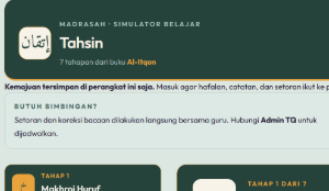 Tahsin class — 7 stages from the Al-Itqon book