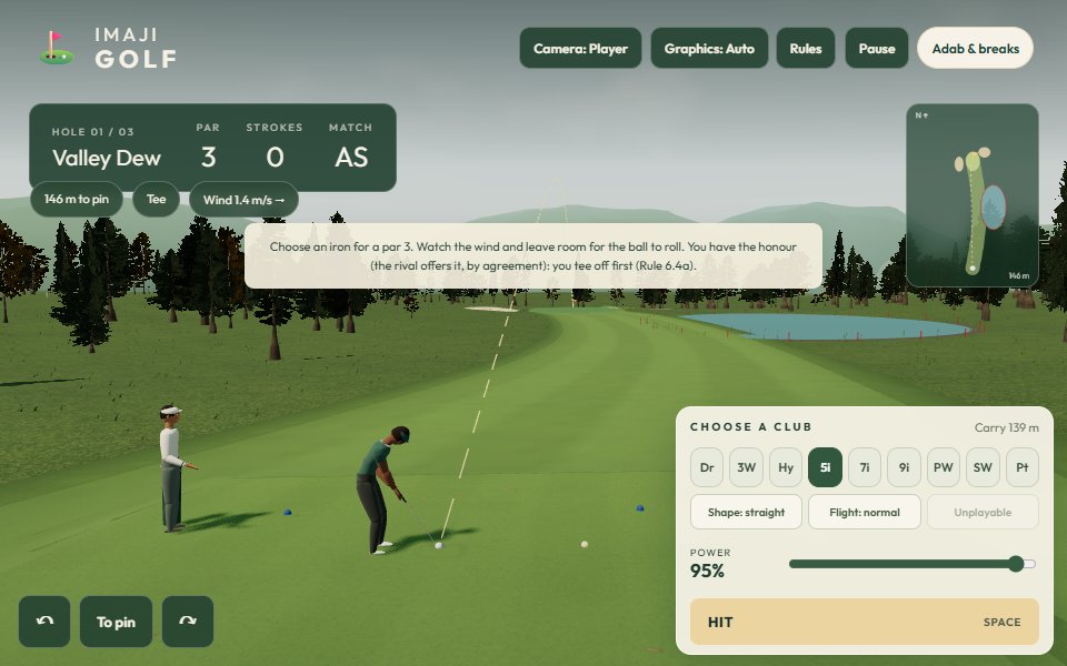 Imaji Golf — Bedugul Valley 3D