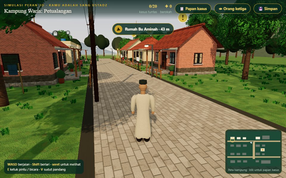 Tampilan latihan Kampung Waris