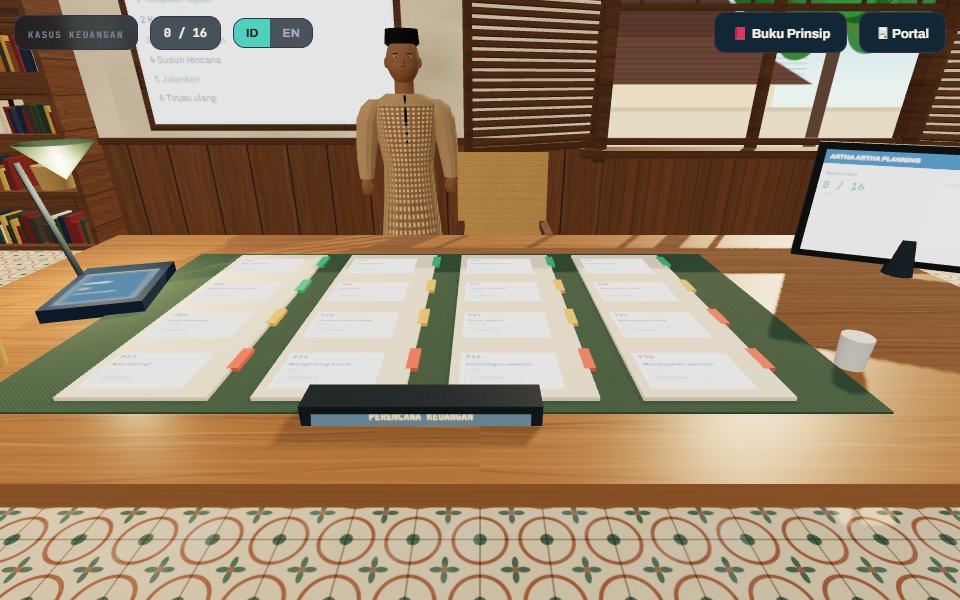 Tampilan latihan Kasus Keuangan 3D