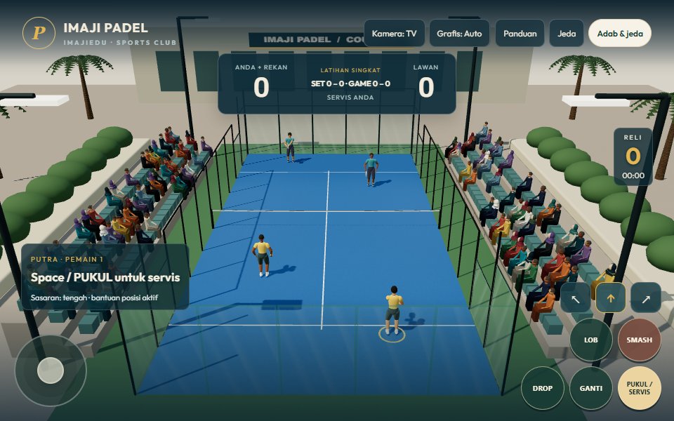 Imaji Padel — Glass Court 3D